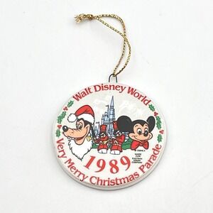 Vintage '89 Walt Disney World Very Merry Christmas Parade Ornament Eastman Kodak